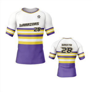 Full Dye Sub Baseball/Softball Short Sleeve Pullover V-Neck Jersey – Varsity Pattern – Raglan Sleeve – Adult/Youth