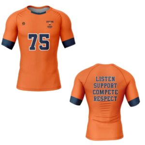 Full Dye Sub Raglan Rugby Pattern – Short Sleeve Jersey – Adult/Youth
