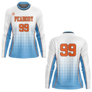 Full Dye Sub Long Sleeve Jersey – Varsity Pattern – Womens/Youth Girls